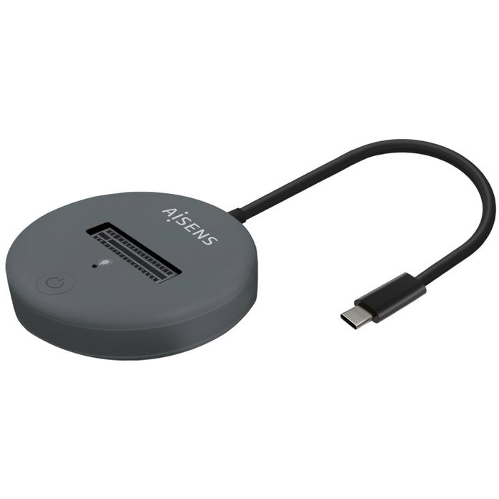 Aisens Dock USB-C para SSD M.2 SATA/NVMe ASUC-M2D014-GR Gris